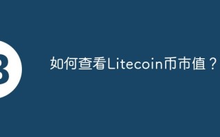 如何查看Litecoin币市值？