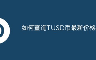 如何查询TUSD币最新价格？